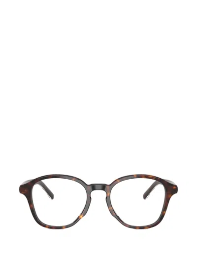 Diesel Tortoiseshell-effect Round-frame Glasses In Brown