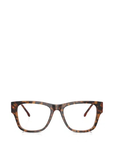 Diesel Tortoiseshell-effect Square-frame Glasses In Brown