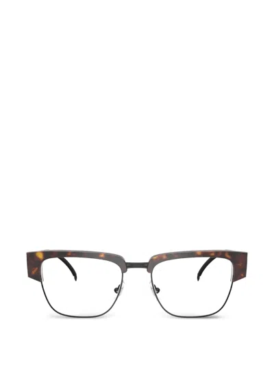 Diesel Tortoiseshell-effect Square-frame Glasses In Brown