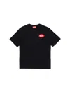Diesel "tpatch Over" T-shirt In Black