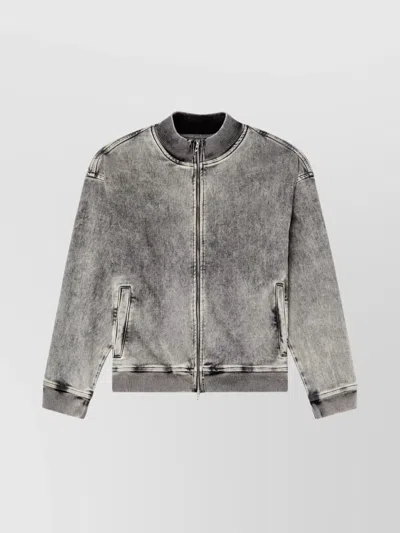 DIESEL TRACK DENIM ZIP-UP JACKET