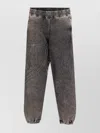 Diesel Track Pants With Embroidered Detail And Pockets