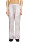 Diesel Track Pants With Medieval Print In Pink