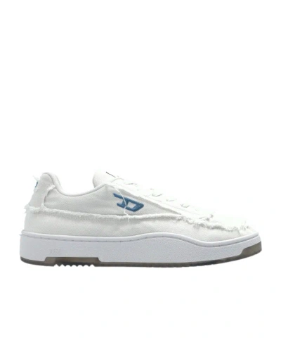 Diesel Tracker Frayed-detail Sneakers In Gray