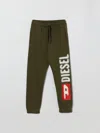 Diesel Kids' パンツ  ボーイ カラー グリーン In Brown