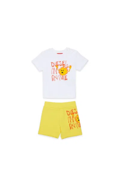Diesel Kids' Tracksuit Set With Logo And Print In Multi