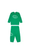 Diesel Tracksuit Set With Maxi Logo Print Oval D In Green