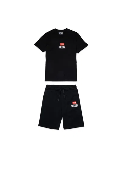 Diesel Tracksuit With Logo In Black