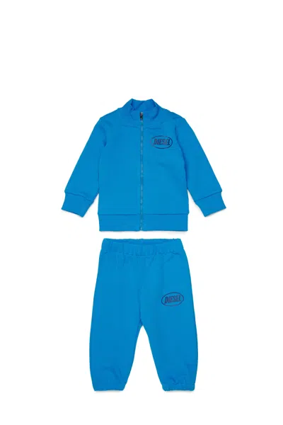 Diesel Kids' Tracksuit With Logo In Blue
