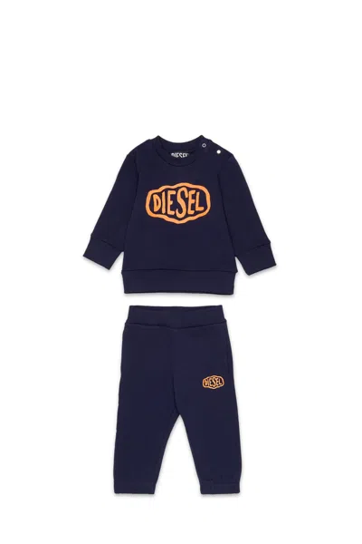 Diesel Tracksuit With Logo In Blue