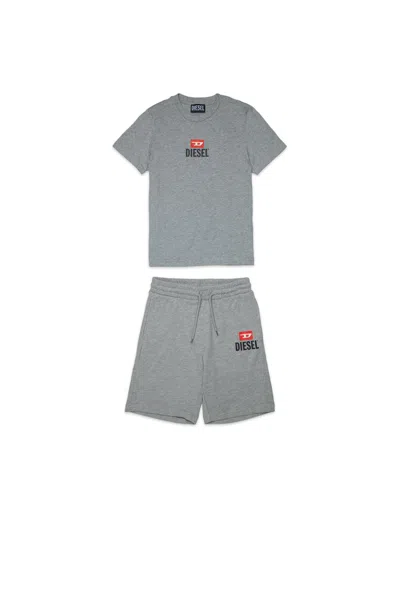Diesel Tracksuit With Logo In Gray