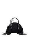 Diesel Trash-d-bandana Handbag In Jersey And Leather In Black