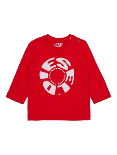 Diesel Babies' Travonb T-shirt In Red