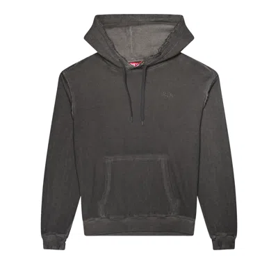 Pre-owned Diesel Treated Cotton Fleece Hoodie 'grey' | Men's Size S