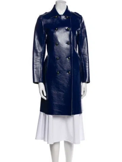 Pre-owned Diesel Trench Coat In Blue