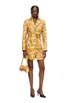 Diesel G-oji Duckling-print Belted Coat In Yellow