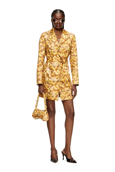 DIESEL TRENCH COAT WITH DUCK PRINT