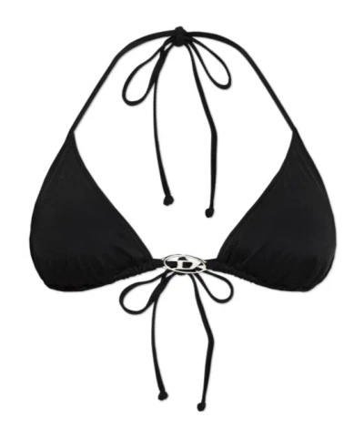 Diesel Triangle Strappy Bikini In Black