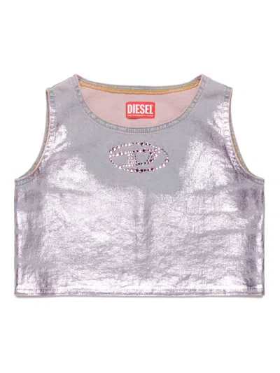 Diesel Kids' Tripsy Top In Purple