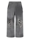 Diesel Grey Stretch Cotton Blend P-percy Joggers