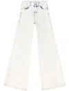 Diesel D-akemi L.32 Wide-leg High-waisted Denim Pants