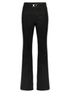 Diesel Women P-erseus Wool Blend Trousers In Black