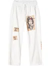 Diesel Straight Trousers Graphic Print In Beige