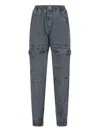Diesel 'p-ride' Cargo Track Pants In Black