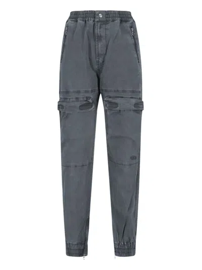 Diesel 'p-ride' Cargo Track Pants In Black