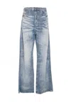 Diesel Vintage Inspired Five Pocket Denim Trousers In Blue