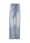 Diesel Women 1971 D-sent Jeans With Distressed Effect In Blue
