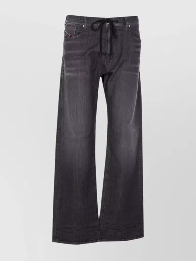 Diesel Trousers Drawstring Waist Pockets In Gray
