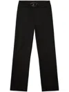 Diesel Straight Leg High-waisted Trousers With Belt Loops In Multicolor