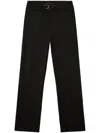 Diesel Straight Leg High-waisted Trousers With Belt Loops In Multicolor