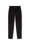 Diesel Multicolor Relaxed Fit Trousers With Drawstring Waist In Black