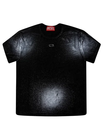 Diesel Ts Crop Spruzzata In Black