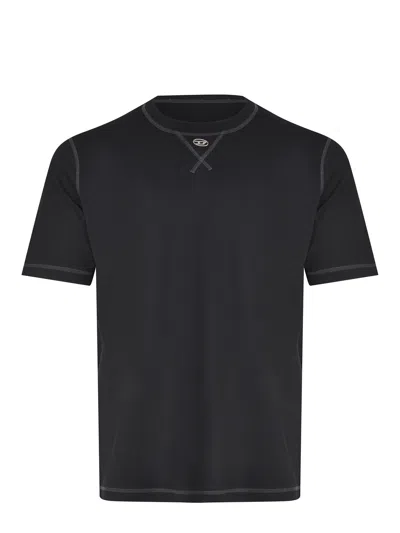 Diesel Men T-madjust-tr T-shirt In Black