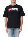 Diesel Essentials Man T-shirt Black Size L Cotton In Black