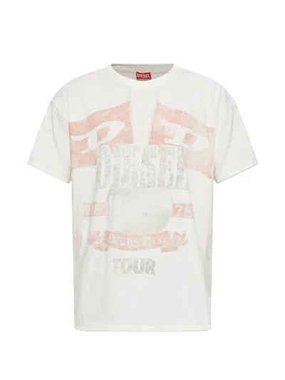 Diesel Short-sleeved T-shirt In Neutral