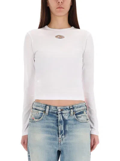 Diesel Tshirt Tuncutielonglsod In White