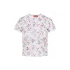 Diesel Cat-print T-shirt With Short Sleeves Throughout In White