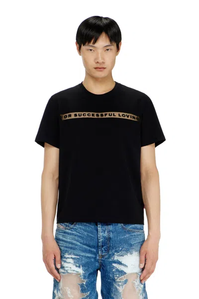 Diesel T-shirt With For Successful Loving Logo In Black