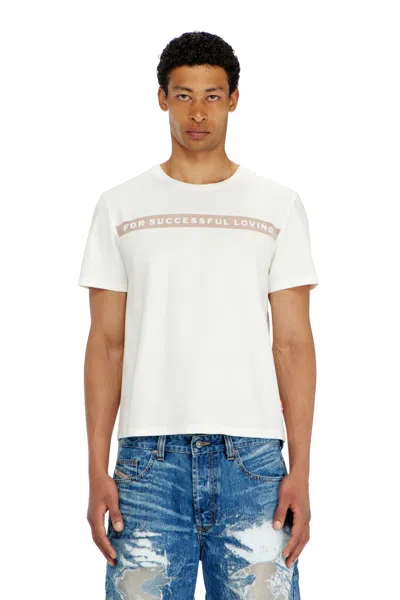 Diesel T-shirt With For Successful Loving Logo In White
