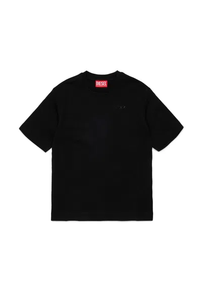 Diesel Kids' T-shirt With Logo In Black