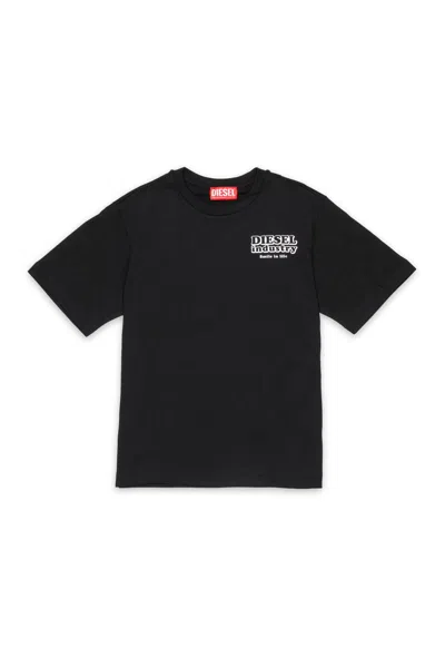 Diesel Kids' T-shirt With Logo In Black
