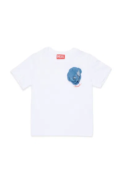Diesel Kids' T-shirt With Logo In White