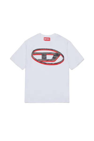 DIESEL T-SHIRT WITH OVAL D LOGO