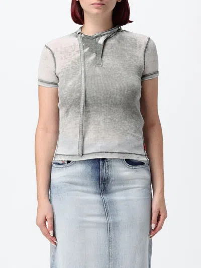 Diesel T-shirt Woman Color Grey In Gray