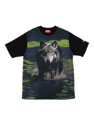 Diesel Kids' T-shirts In Black