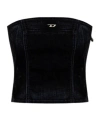 Diesel Tube Top Vest In Black